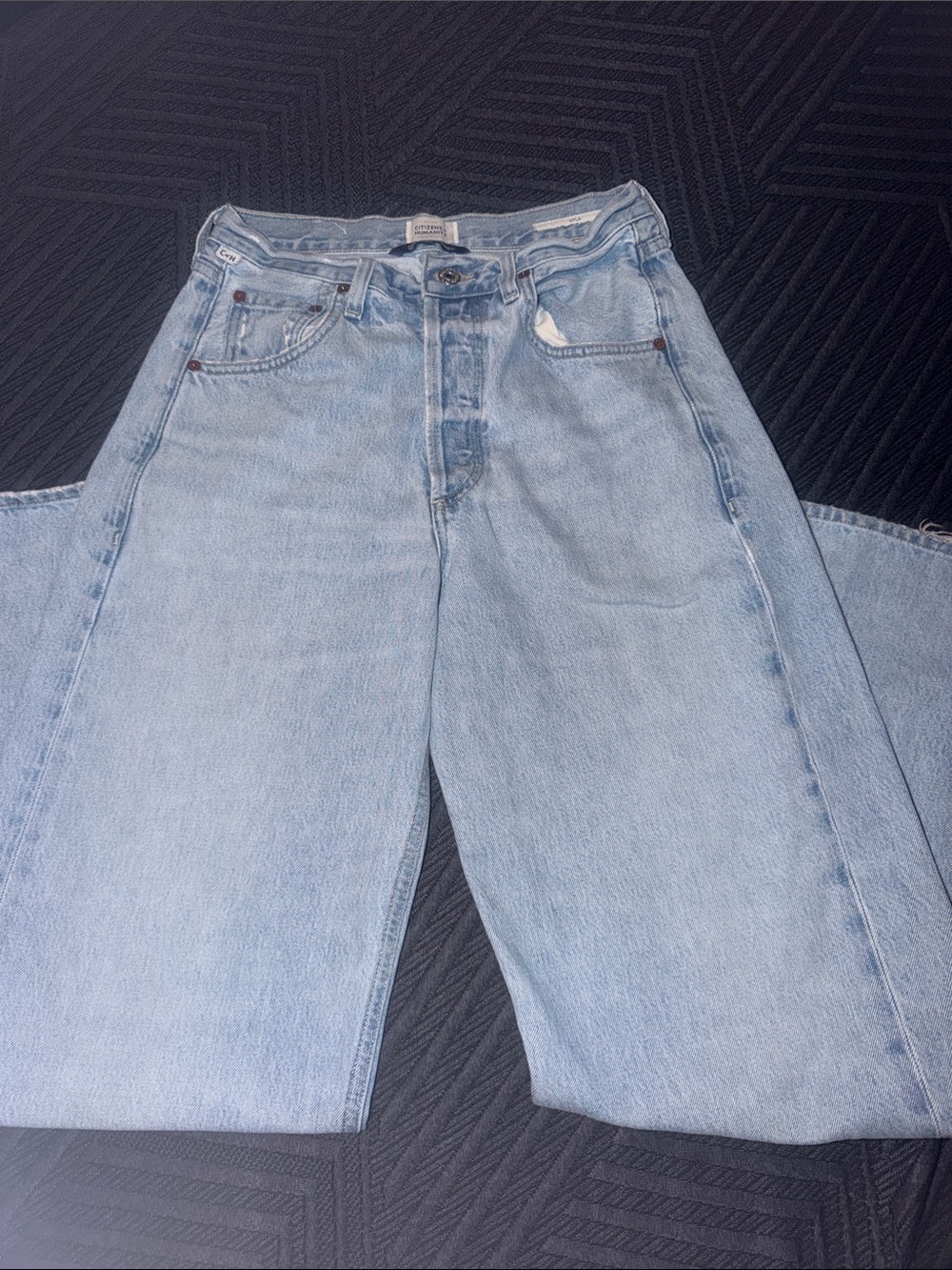 Citizens Of Humanity Ayla Light Blue Straight Leg Women's Jeans - Picture 8 of 11